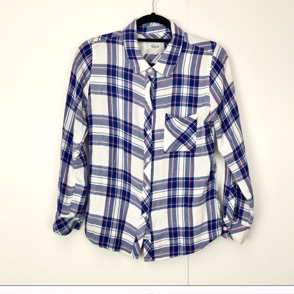 Blue and Pink RAILS Hunter Plaid - Picture 2 of 6